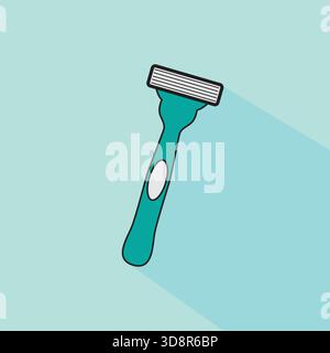 Man Razor Shaving Vector Icon Illustration Stock Vector