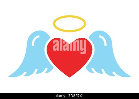Angel icon. solid icon style. icon related to christmas. christmas elements vector illustration Stock Vector