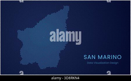 Vector Map of San Marino data from Openstreetmap Stock Vector Image ...