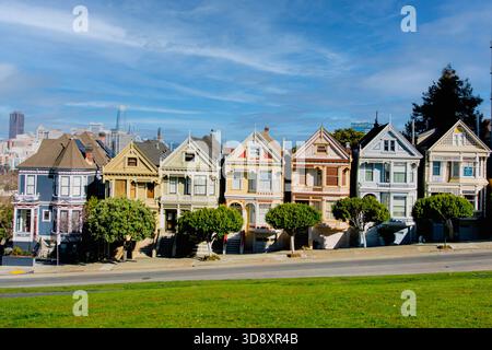Painted Ladies, San Francisco, CA Stock Photo