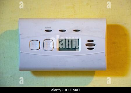 Carbon Monoxide Sensor in Use Stock Photo