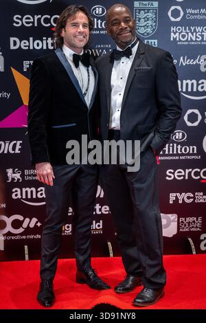 MBCC Awards 2025 red carpet arrivals at Hilton Birmingham Metropole, UK