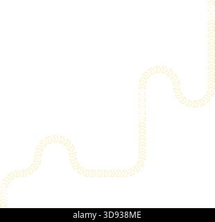 Chevron diagram outlines a route flow with continuous contours guiding directional movement. Stock Vector