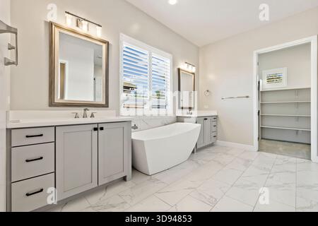Serene Carpeted Space Featuring High Windows, Quiet Sleeping Area With Patio Access And Ample Daylight Stock Photo