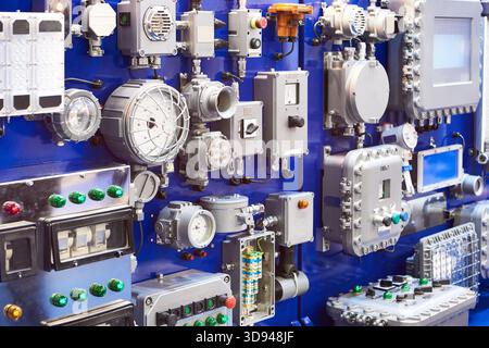 Explosion-proof electrical equipment for the oil industry Stock Photo