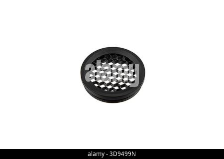 Black honeycomb grid insert, a light modifier for photography flashes or reflectors. Stock Photo