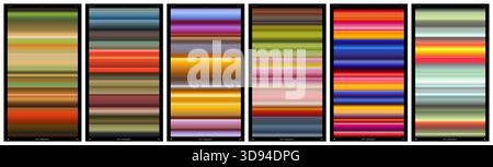 Smooth stripes various colors, Spectrum of vibrant colors blurred into horizontal lines, Abstract colorful gradient background with speed light streak Stock Vector