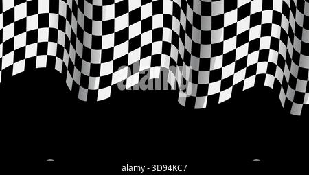 Flag race finish background. Rally checkerboard pattern design. Formula f1 auto motocross winner background. Stock Vector