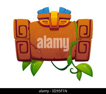Inca Gui Aztec Inca Maya Mexican game ui interface and button elements asset ...