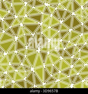 Abstract vector background. Rounded solid shapes in frames. Medium triangle size. Monotone style. Repeatable pattern. Classy vector tiles. Stock Vector