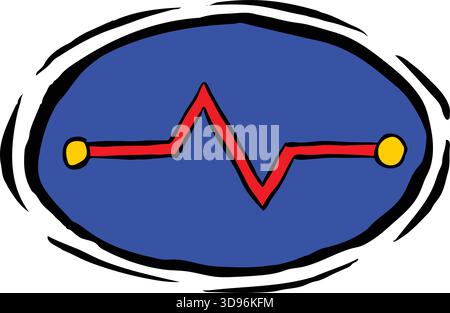An abstract vector illustration shows of Circuit Pathway in a cartoon style Stock Vector