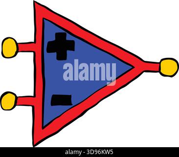 An abstract vector illustration shows of Circuit Pathway in a cartoon style Stock Vector