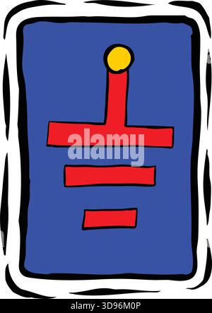 An abstract vector illustration shows of Circuit Pathway in a cartoon style Stock Vector