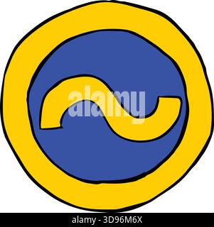 An abstract vector illustration shows of Circuit Pathway in a cartoon style Stock Vector