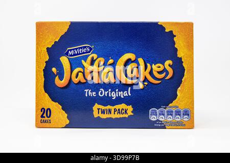 McVitie's Jaffa Cakes Original Biscuits Twin Pack. Stock Photo