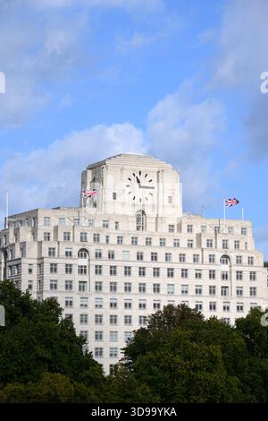 Shell Mex Building seen from London Eye observation wheel Stock Photo ...