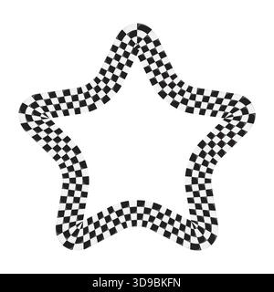 star frame Race flag background Stock Vector