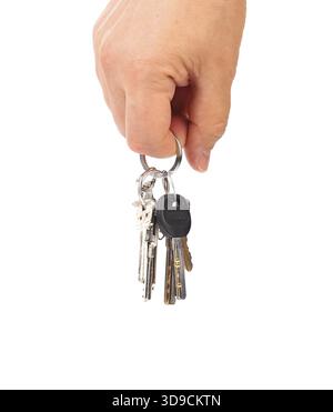 Car keys isolated against a white background Stock Photo - Alamy