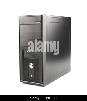 Computer system unit on a white background Stock Photo