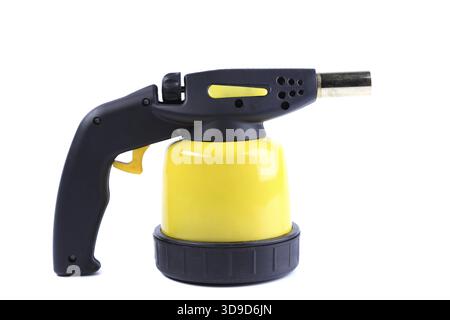 Manual gas burner on a white background Stock Photo