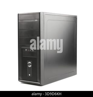 Computer system unit on white background Stock Photo - Alamy