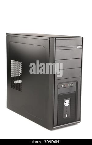 Computer system unit on white background. Computer system unit Stock ...