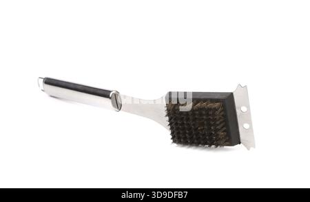 BBQ grill brush. Isolated on a white background Stock Photo