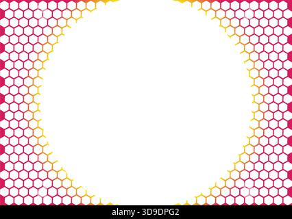 "Colorful Hexagon Honeycomb Pattern Background – Rainbow Geometric Abstract Vector" Stock Vector