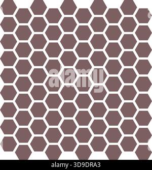 "Colorful Hexagon Honeycomb Pattern Background – Rainbow Geometric Abstract Vector" Stock Vector