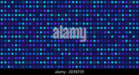 Technology and science dot pattern seamless pattern background Stock Vector