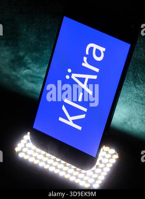 Dresden, Germany. 04th Dec, 2025. ILLUSTRATION - The word "KI-Ära" can be seen on a smartphone. The word of the year is "KI-Ära", as announced by the German Language Society (GfdS). Every year, a jury of experts selects a list of words that have struck a linguistic chord in a particular year. Credit: Robert Michael/dpa/Ģ����ý Live News Stock Photo