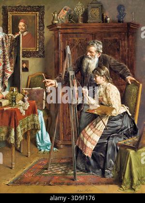 Anton Muller - Die Malstunde Stock Photo