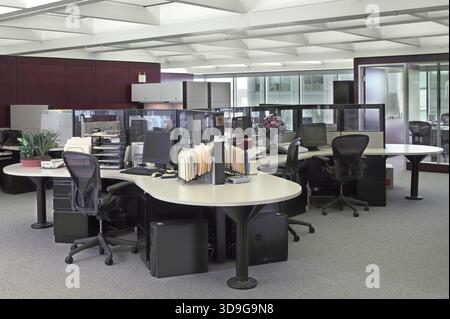 Modern open office concept, USA Stock Photo