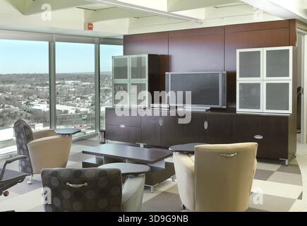 Modern open office concept, USA Stock Photo