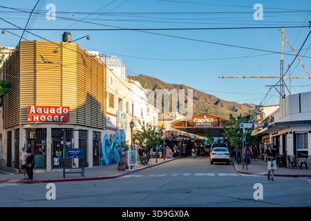 Street of Capilla del Monte. Cordoba, Argentina. Stock Photo