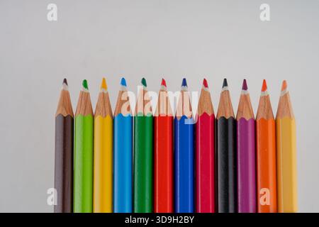 Colored pencils Stock Photo