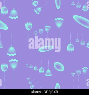 seamless pattern without background - colorful butterflies Stock Vector