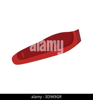 Minimal vector illustration of an electric hair trimmer Stock Vector