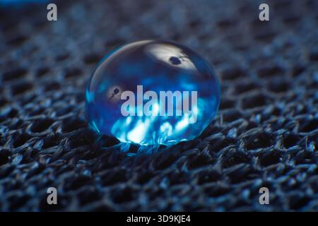 Droplets on waterproof breathable fabric Stock Photo