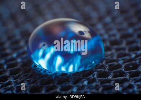 Droplets on waterproof breathable fabric Stock Photo