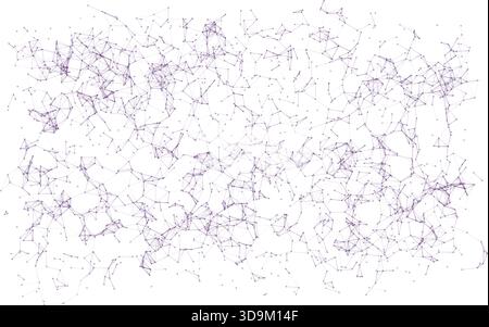 Digital Line Art Background Modern Abstract Linear Pattern Design Stock Vector