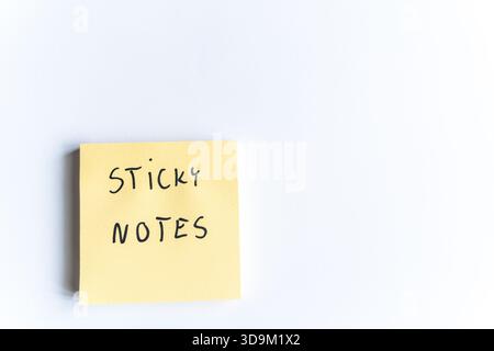 Sticky notes with text sticky notes Stock Photo