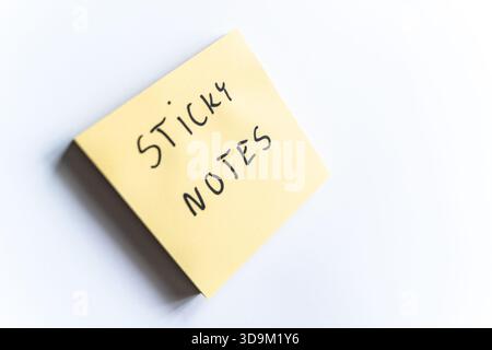 Sticky notes with text sticky notes Stock Photo