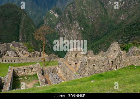 Inca site of Machu Picchu, Peru. Stock Photo