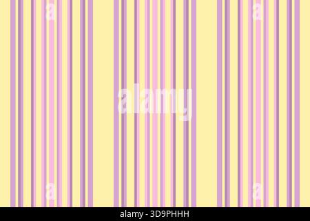 Package vertical background vector, fiber seamless texture lines. Painting fabric textile stripe pattern in light and yellow colors palette. Stock Vector
