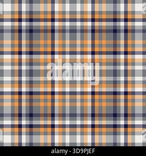 Event background plaid seamless, wide fabric pattern tartan. Modern check vector texture textile in grey and white colors palette. Stock Vector