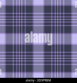 Event texture check background, fashion pattern textile fabric. Retail tartan seamless plaid vector in blue and indigo colors palette. Stock Vector