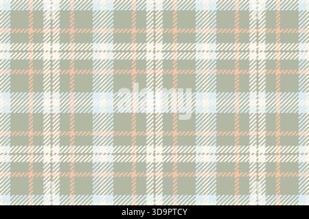 Classic tartan pattern. Pastel hues create a calming textile, great for backgrounds, apparel, or digital design. Timeless fabric texture for warm, coz Stock Vector