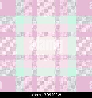 Elegant pastel plaid pattern. Soft lilac and mint green create a calming, harmonious backdrop. Ideal for textiles, fashion, backgrounds, or design pro Stock Vector