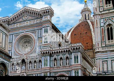 Florence Cathedral (Cathedral of Saint Mary of the Flower), Florence, Tuscany, Italy. Duomo di Firenze (Cattedrale di Santa Maria del Fiore). Stock Photo